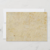 ゴシッ結婚クと暗い花模様 招待状 (裏面)