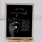 ゴシッ結婚クのカードのゲストブックの標識を選ぶ ポスター