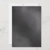 ゴシッ結婚クのドレス何か黒ブライダルシャワー 招待状 (裏面)