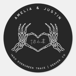 ゴシッ結婚クの封筒のステッカー ラウンドシール