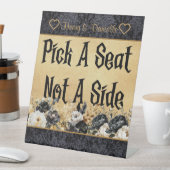 ゴシッ結婚クの座席を選ぶカスタム台座の標識 台座サイン (インサイチュ)