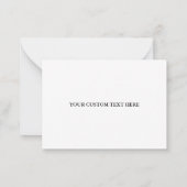 ゴシッ結婚クの白黒ありがとう ノートカード (裏面)