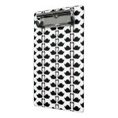 ゴシッ結婚クキスをするス白鳥パターン（の模様が）ある ミニクリップボード (アングル2)