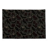 ゴシッ華美クフローラスカルと複雑な詳細 枕カバー (裏面-右)