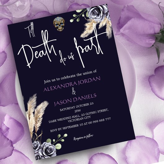 ゴシビクトリアンックゴシック結婚ズ 招待状