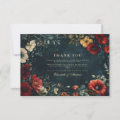 ゴシビクトリアンックフローラ結婚ズ サンキューカード (正面)