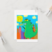 ゴジラが人生を問う カード (正面/裏面インサイチュ)