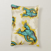 ゴジラスと絞り染めバックガーのシームレスなパターン アクセントクッション (裏面(縦))