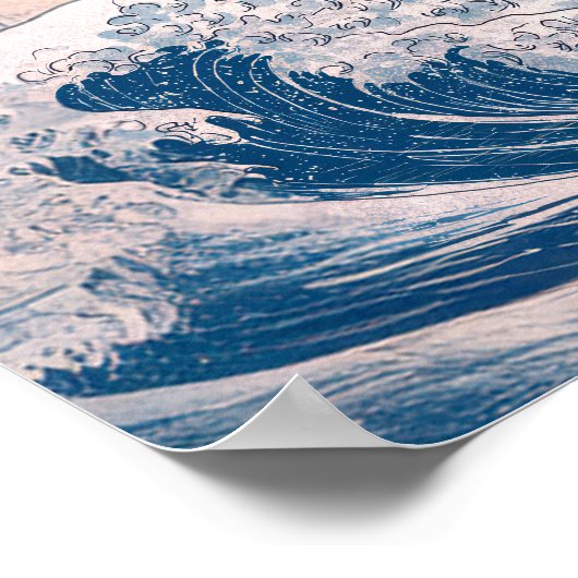 ゴジラブルーアジアのモンスターリザードはっきりしたレトロおもしろい ポスター (角)