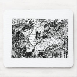 ゴジラ中陰部 マウスパッド