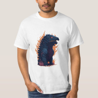 ゴジラ火打ち Tシャツ