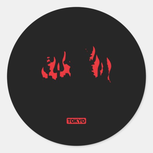 ゴジラ生き延びイゴジラ ラウンドシール (正面)