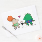 ゴジラ 長方形シール (封筒)