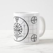 ゴジラTVテストパターン ジャンボコーヒーマグカップ (正面右)