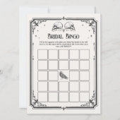 ゴスウェディングシャワービンゴゲームカード Bride or Die 招待状 (正面)