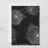 ゴスガール ブラック＆ホワイト スカル パーティー招待状 招待状 (裏面)