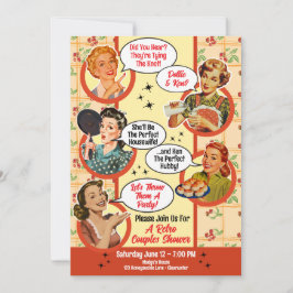 ゴスシピンハウスワイマツカップルのシャワー2 招待状