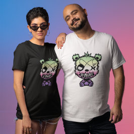 ゴスジェンダーフェインプライドフラグカラーベア Tシャツ
