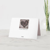 ゴスハートローズのグリーティングカード カード (裏面)