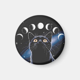 ゴスブラックキャット、ゴスギフト、魔女の時間の黒猫 マグネット