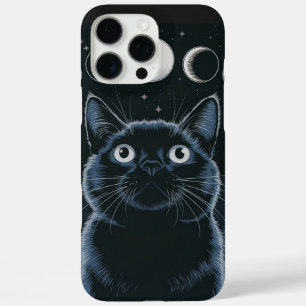 ゴスブラックキャット、ゴスギフト、魔女の時間の黒猫 iPhone 16 PRO MAXケース