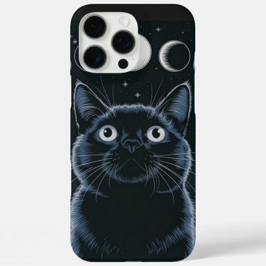 ゴスブラックキャット、ゴスギフト、魔女の時間の黒猫 Case-Mate iPhoneケース (裏面)