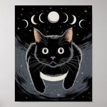 ゴスブラックキャット、魔女の時間の黒猫