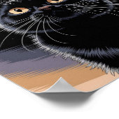ゴスブラックキャット、魔女の時間の黒猫 ポスター (角)