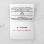 ゴスペルメッセージが入ったキリスト教徒の受刑者カード シーズンカード (内部)