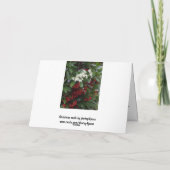 ゴスペルメッセージ付きクリスチャンクリスマスカード シーズンカード (裏面)