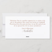 ゴスペル愛の物語クリスチャン聖なる書物、 経典バレンタイン シーズンカード (裏面)