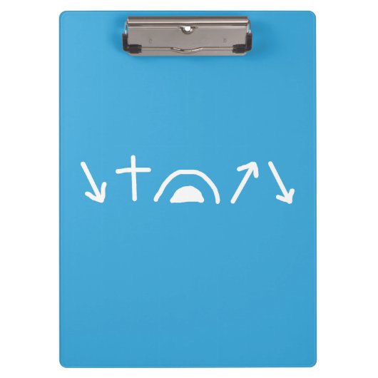 ゴスペル矢印クリップボード クリップボード (正面)