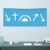 ゴスペル矢印バナー 横断幕 (トレードショー)