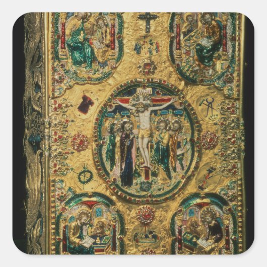 ゴスペル・カバー、金ゴールド付きレプース スクエアシール (正面)