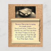 ゴスペル・トラクト・フライヤー チラシ (裏面)