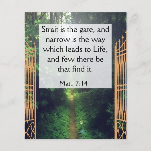 ゴスペル・トラクト・フライヤー チラシ (正面)