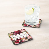 ゴスミー ピンクのロマンチックな菊 コースター (右側)