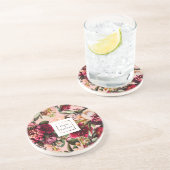 ゴスミー ピンクのロマンチックな菊 コースター (側面)