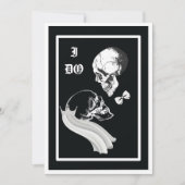 ゴスモダンチックqrコー結婚ド 招待状 (正面)