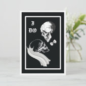 ゴスモダンチックqrコー結婚ド 招待状 (スタンド正面)