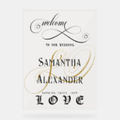 ゴスロッファンシークの愛の結婚歓迎 アクリルサイン (正面)