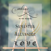 ゴスロッファンシークの愛の結婚歓迎 アクリルサイン (ニュートラル)