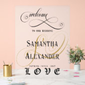 ゴスロッファンシークの愛の結婚歓迎 アクリルサイン (ウェディング)