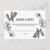 ゴス風おむつくじベビーシャワータトゥー花ロック エンクロージャーカード (正面)