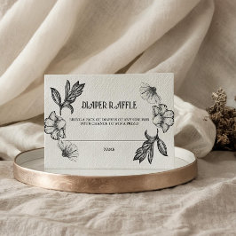 ゴス風おむつくじベビーシャワータトゥー花ロック エンクロージャーカード