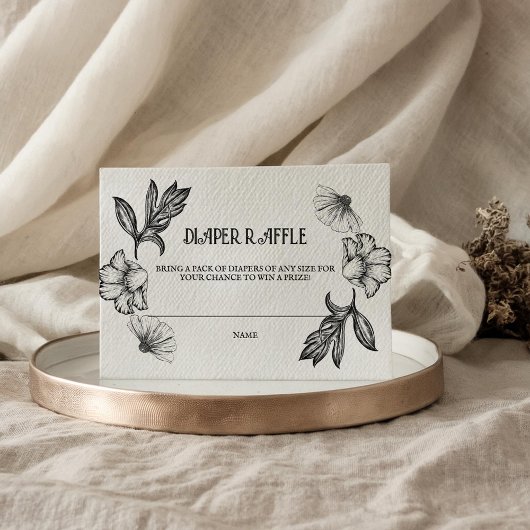 ゴス風おむつくじベビーシャワータトゥー花ロック エンクロージャーカード