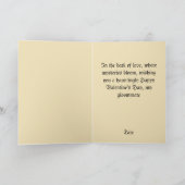 ゴス風のスパイシーなバレンタイン・グリム・リーパー（死神）with ハート カード (内部)