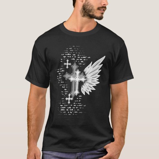 ゴス・クロス・ウィング・アルター・エモ・グランジ Tシャツ (正面)