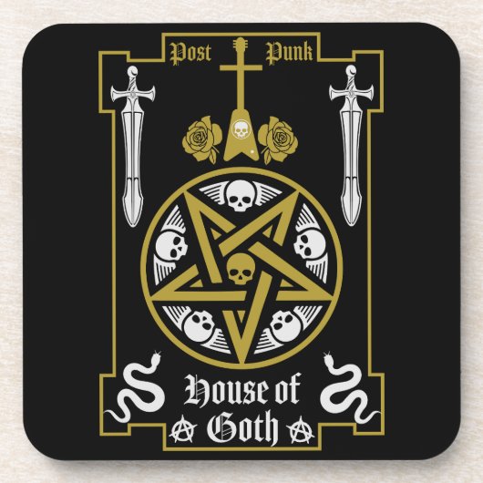 ゴス サブカルチャー ポストパンク ミュージック コースター (正面)