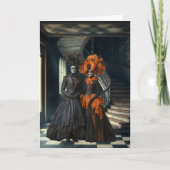 ゴス デイ・オブ・ザ・デッド カップル | サレアルアート カード (正面)